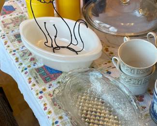 Assorted Kitchenware (Glassware, Pots & Pans, Dishes, China, Utensils, Gadgets, Etc.)