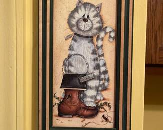 Framed Cat Artwork