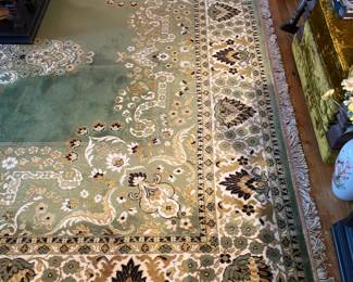 Vintage Funky Green Area Rug (In Great Condition!)
