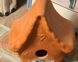 Terracotta Bird House