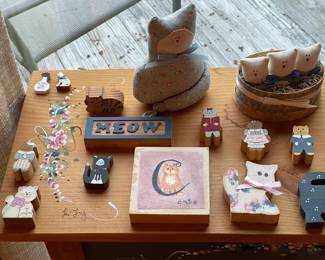 Assorted Country Cat Decor