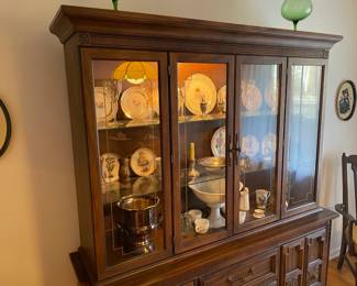 Large Dining Room Light-Up China Cabinet