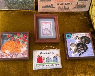 Framed Cat Trivets