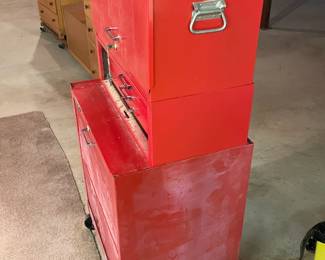 Stack-On Red Modular 3 Piece Tool Storage Chest