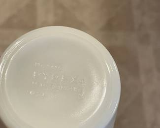 Pyrex Milk Glass Handled Mugs