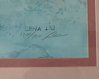 Framed & Signed Artwork By Lena Liu