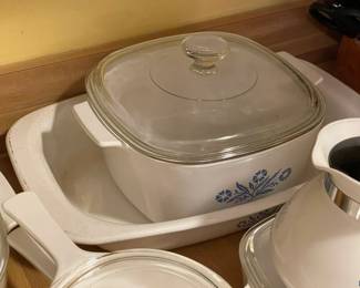 Corningware Pots W/ Glass Lids