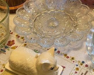 Cat Butter Dish