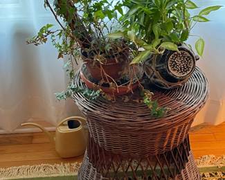 Wicker Plant Stand