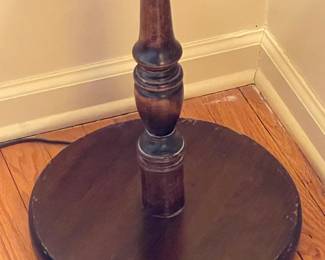 Wooden Floor Lamp W/ Table