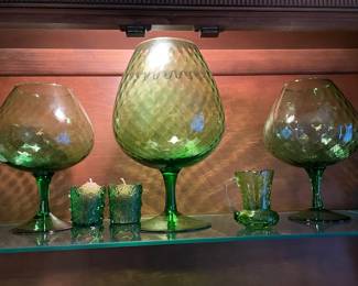 FABULOUS Vintage Mid-Century Modern Oversized Balloon Snifters By Empoli