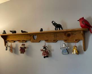 Wall Shelf W/ Cat Decor