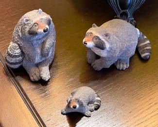 Raccoon Figurines