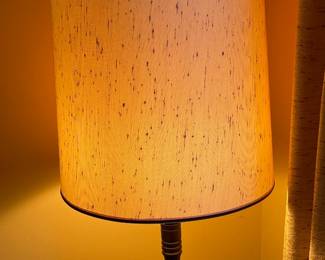 Wooden Floor Lamp W/ Table