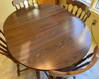 Wooden Kitchen Table Set W/ 4 Chairs
