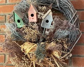 Bird House Wreath