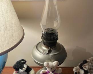 Antique Tin Oil Lamp