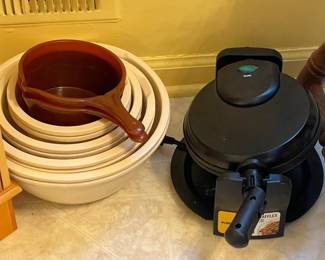 Mixing Bowl Set & Waffle Maker