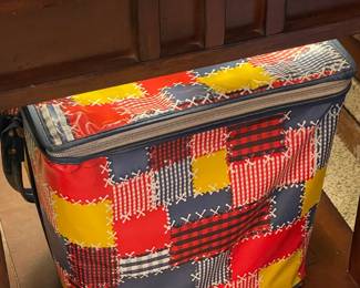 Vintage Plaid Cooler Bag