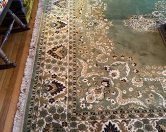 Vintage Funky Green Area Rug (In Great Condition!)
