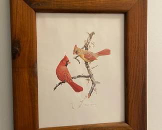 Framed Bird Artwork