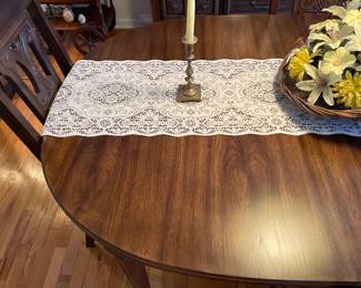 Wooden Dining Room Table Set W/ 6 Chairs