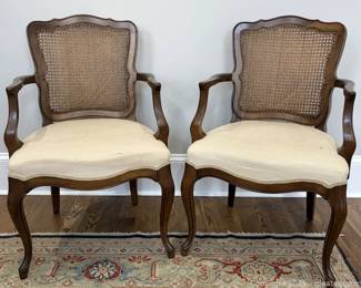 Vintage Kindels 1957 French Provincial Pair Dining Chairs