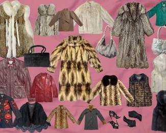 Vintage Fur Coats, Leather Jackets, Handbags & Shoes