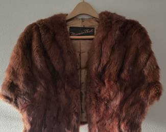 Mink cape stole