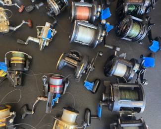 Lots of fishing reels