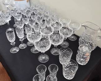 Waterford Crystal, Powerscourt pattern, sherbet and sherry