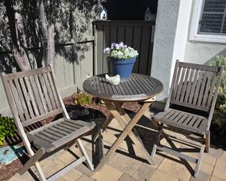 Teak bistro set