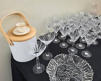 And Marquis by Waterford, Lauren pattern Waterford & wine goblets