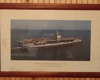 Framed print of USS Enterprise