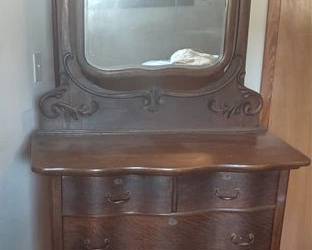 Vintage dresser with mirror