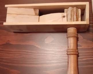 Handmade wood noise maker