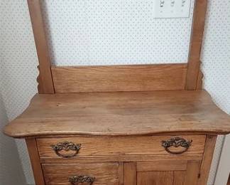 Oak wash stand