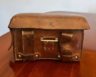 WW2 era German leather medic pouch