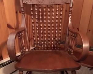 Oak rocking chair