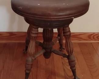 Vintage piano stool