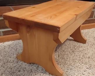 Small pine wood stool