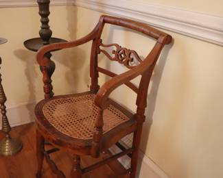 Set of 6 Antique Maple Dining Chairs 