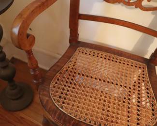 Set of 6 Antique Maple Dining Chairs 