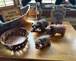 carved bears