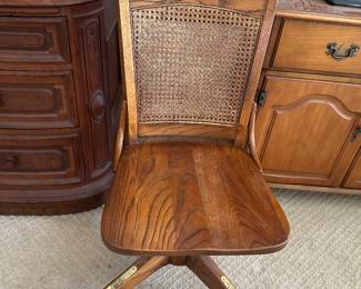 oak office chair
