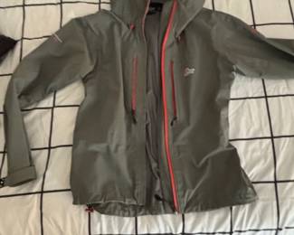 Denim  Flower Plaid Flannel Shirt and Lowe Alpine Hooded Jacket third image