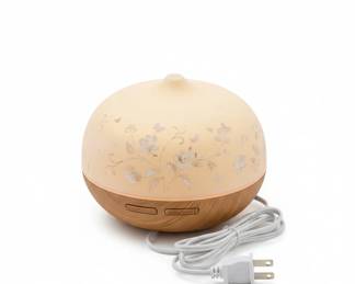 Glass Dome Ultrasonic Essential Oil Diffuser with Wood Base third image