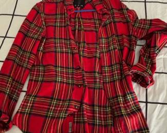 Denim  Flower Plaid Flannel Shirt and Lowe Alpine Hooded Jacket