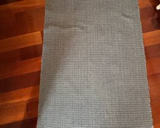 Grey Textured Runner Rug
