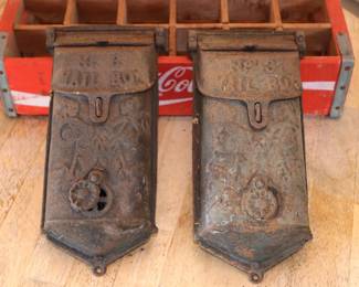 Cast Iron Wall Mounted Mail Boxes
